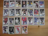 28 cartes de hockey de 1991