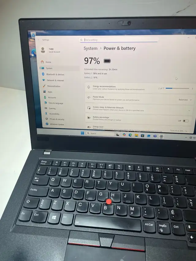Lenovo Thinkpad T480 I5 8th Gen in Laptops in City of Montréal - Image 8
