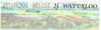 BELGIQUE. STRIP de 2 timbres longues,  "WATERLOO#. 1990".