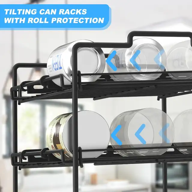 **price drop**  4 Tiers Stackable Can Rack Organizer in Storage & Organization in Burnaby/New Westminster - Image 5