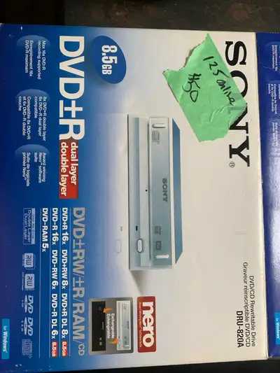 Sony DVD+R dual layer DVD/cd rewritable drive, View more