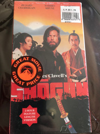Shogun sealed mint VHS tape post marked