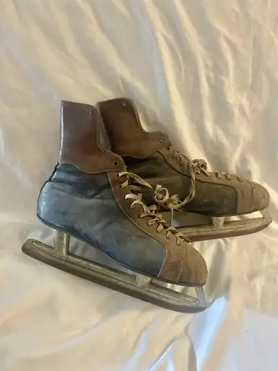 Vintage Leather Ice Hockey Skates, View more