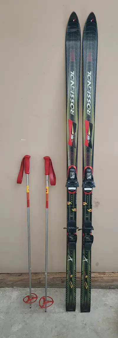 Rossignol 4S (193cm) Skis with Poles, View more