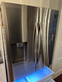 Samsung stainless steel fridge 27 cubic feet