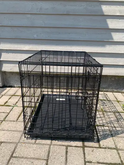 Essentials Dog Crate Small 24”L x 17”wide x 19”high This Essentials small-sized dog crate is perfect...