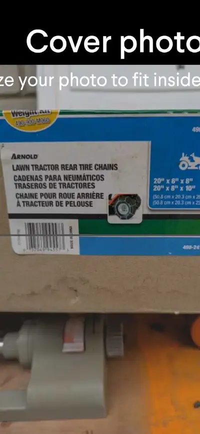 Tire chains for 8" and 10" tires. BNIB.