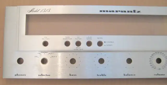 Marantz 1515 Receiver Faceplate In Very Good Condition in Stereo Systems & Home Theatre in Mississauga / Peel Region - Image 3