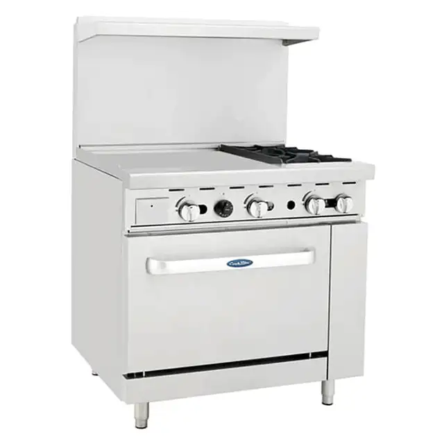 Atosa 2 Burners+ 24" Griddle Stove Top Range-Natural Gas/Propane in Other in City of Toronto - Image 2