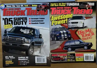 MUST SELL Motor Trend's Truck Trend Magazines ($2 EACH), View more