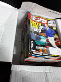 box lot mustang monthly automotive magazines