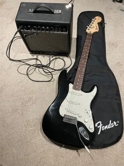 Guitar Squire (By Fender) guitar and amp package, View more