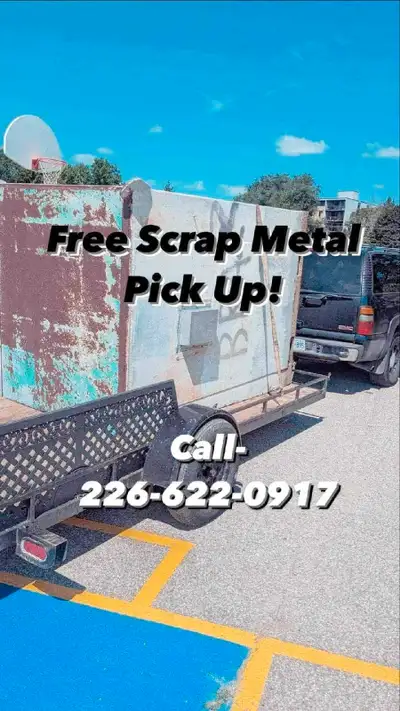 Free same-day scrap metal pick up AC units hot water tanks siding batteries aluminum copper auto par...