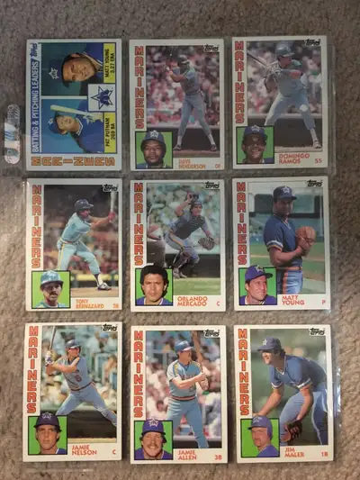 MLB - Topps Trading cards / Seattle Mariners (c) 1984, View more