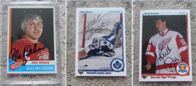 Alex Delvecchio, Allan Bester, Keith Primeau Signed Hockey Cards in Arts & Collectibles in Kitchener / Waterloo - Image 4
