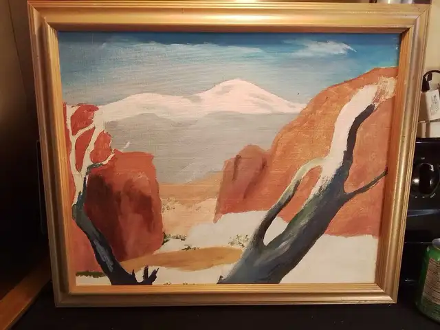 Framed Landscape Oil Painting in Arts & Collectibles in City of Toronto - Image 2