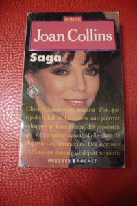 JOAN COLLINS-LA SAGA $ 5.00 ( LIVRE VINTAGE 1990 )