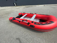 Inflatable boats with aluminum floor.