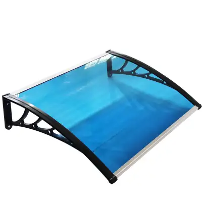 Item number: 190122 - High quality door awning is made with clear hollow polycarbonate sheet with UV...