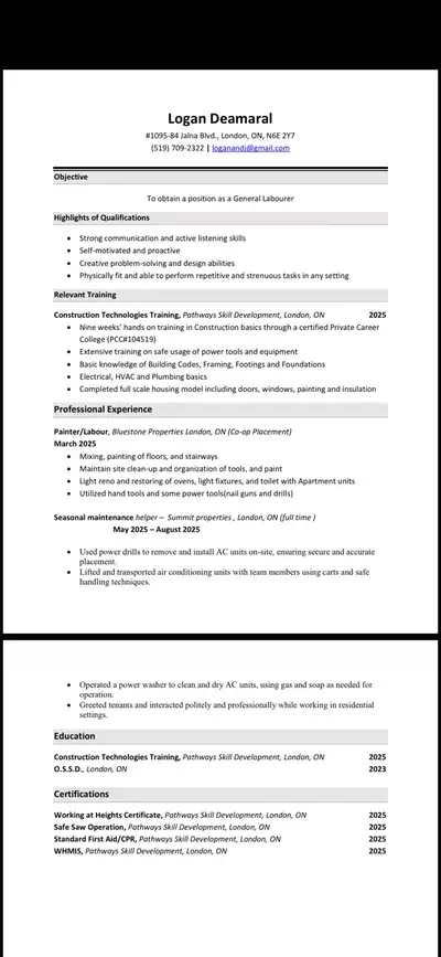 Available for residential work, View more