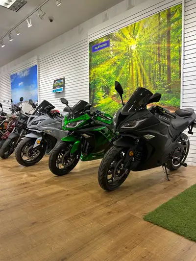 Prices range from $3,300 to $8,200. Monthly payment plans available as low as $80/m – ride now, pay...