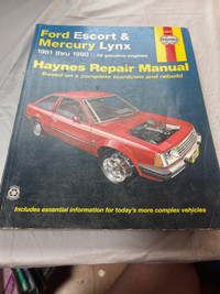HAYNES 1981 -1990 FORD ESCORT MERC LYNX REPAIR MANUAL #M1573