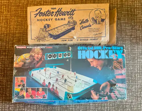 Vintage Foster Hewitt Reliable Hockey Game & Coleco World of Sports "Official NHL Pro-Stars Hockey"...