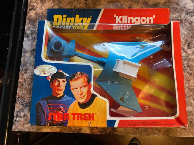 Star Trek Vintage  Dinky Die Cast Toy Klingon Battle Cruiser in Toys & Games in Edmonton - Image 2