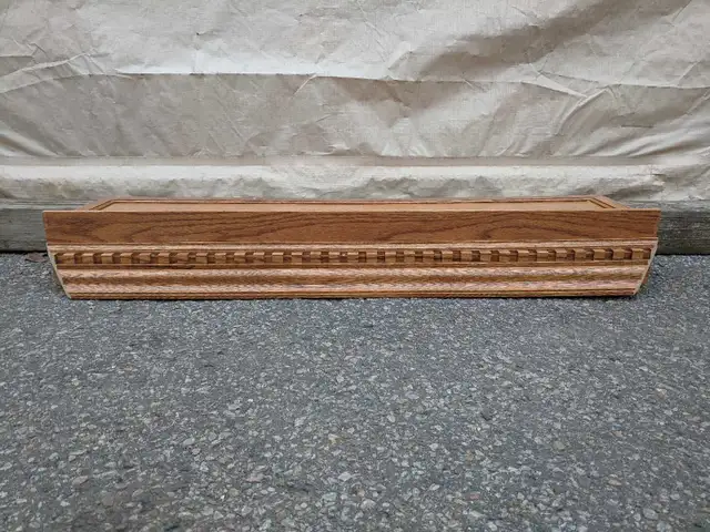Oak Shelf with Decorative Trim Panel63235093728259122