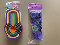 10 pieces plastic reusable set of 6 sizes of measuring spoons cu