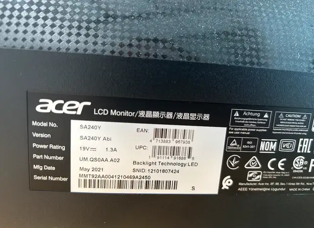 Computer Monitors - ACER, ASUS + DELL in Desktop Computers in Kingston - Image 10