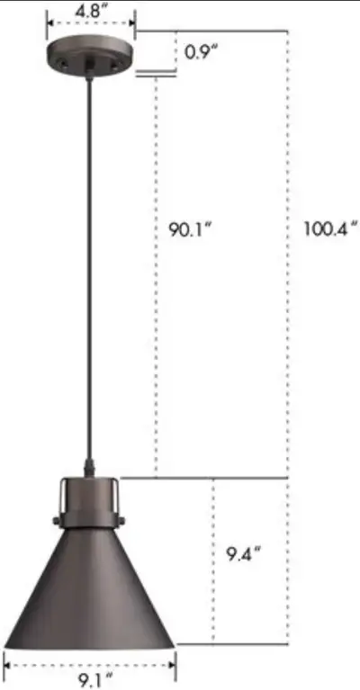 Zeyu Industrial Pendant Light - Brand New in box, View more