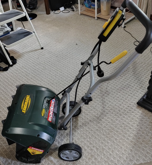 Yardworks 10A Electric Snow Shovel/Thrower, 16in Snowblowers