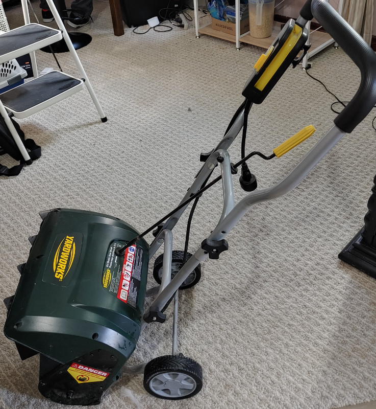 Yardworks 10A Electric Snow Shovel/Thrower, 16in Snowblowers