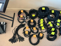 Various Microphone/Guitar/Recording Studio Cables