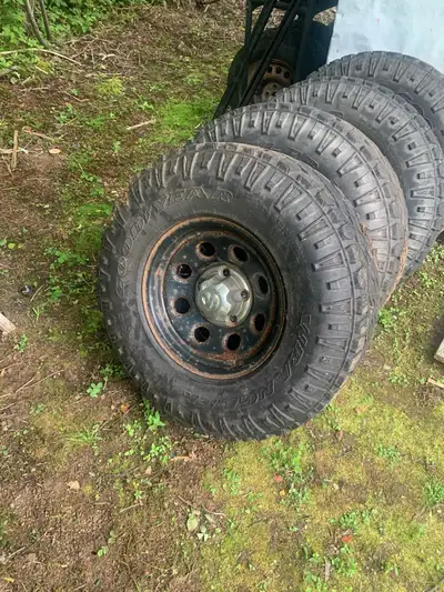 285/75/16 tires on rims off dodge ram