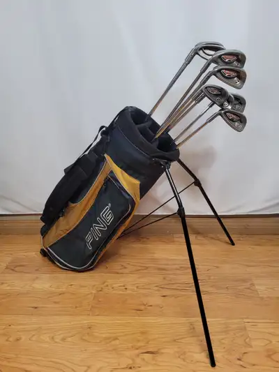 Ping i10 Golf Clubs  LH Mens Complete With Bag Iron Set 8 pcs, View more
