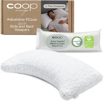 Coop Original Crescent Adjustable Pillow, King, View more