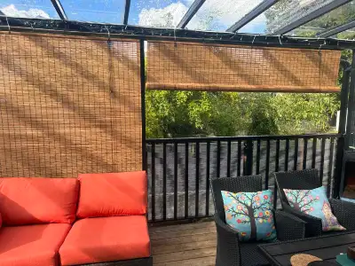 Our classic bamboo blinds are the best choice for blocking harsh sunlight during summer. They filter...