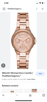 Micheal Kors Watch $125.