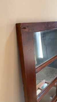 Antique Wooden Window Frame Mirrors-PRICE REDUCED