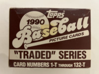 Baseball 1990 Topps Traded Series Full Set of 132 cards