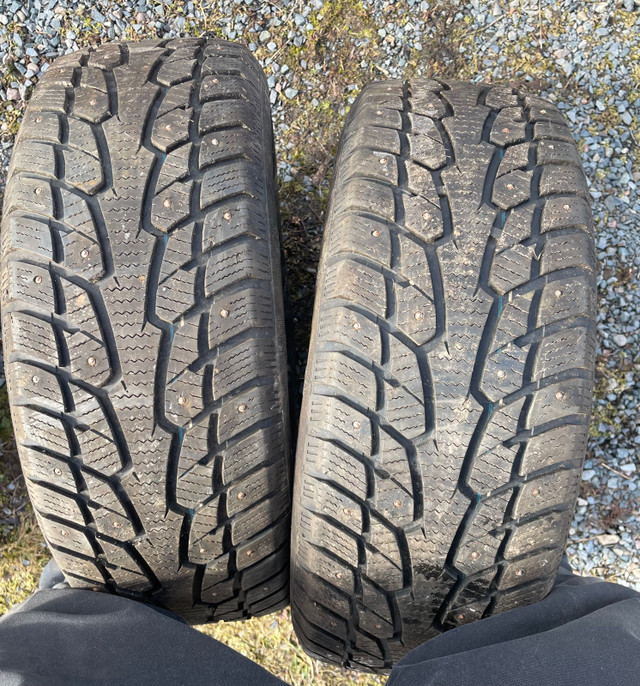 4 Like new 205 / 55 / 16 studded winter tires and 3 rims in Tires & Rims in Truro - Image 2