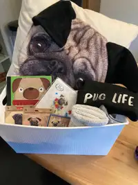 Ultimate Pug Lover gift basket 