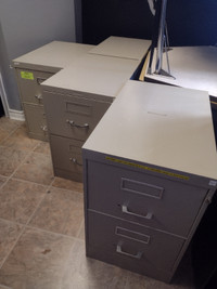 2 Drawer Legal Sized Vertical Filing Cabinets