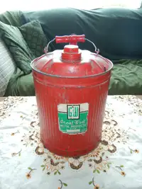 Antique Vintage GW metal Gas Can