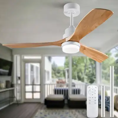 BOOMJOY 52 Inch Outdoor Ceiling Fan with Lights and Remote, View more