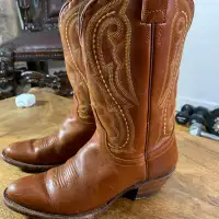Vintage cowbo leather boots  (femme)