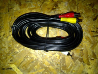 Video and Audio Cables for Satellite, TV, Video, ... 6 feet long