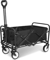 Collapsible Wagon Cart,Portable Folding Wagon, Smart Utility Fol